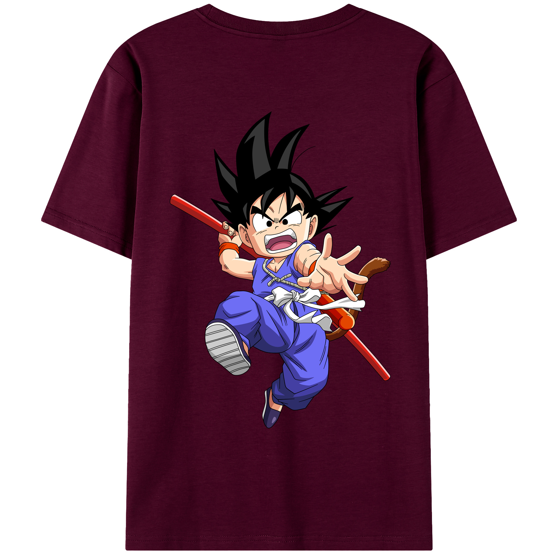 （画像用） ドラゴンボール 孫悟空（そん ごくう）Son Goku カカロット DRAGON BALL Kakarotto レディース半袖Tシャツ(バックプリント)